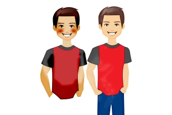 کاراکتر وکتور لایه باز پسر نوجوان