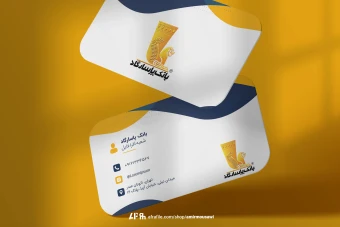 دانلود فایل لایه باز کارت ویزیت مستطیلی