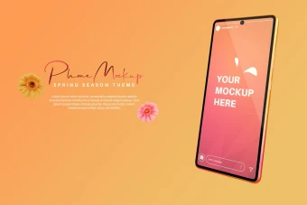 دانلود موکاپ لایه باز پست اینستاگرام برای فتوشاپ