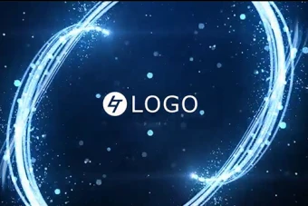 پروژه آماده افترافکت: لوگو موشن Light Streak Particles Logo