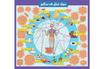 اینفوگرافیک و پوستر آموزشی مواد غذایی سالم-چاپی
