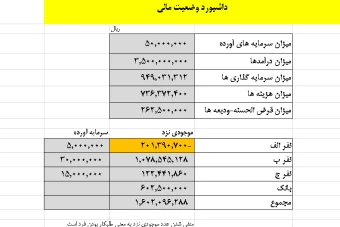 فایل اکسل مدیریت مالی شرکتهای کوچک و استارت آپ ها