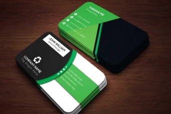 دانلود زیباترین موکاپ کارت ویزیت دور دورگرد لایه باز psd