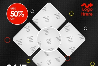 دانلودقالب پست رستوران منو غذا ها لایه باز psd