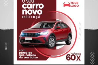 دانلود قالب اینستاگرام پست ماشین لایه باز psd