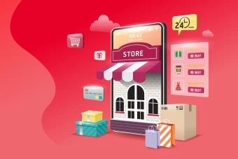 بنر سه بعدی فروشگاهی