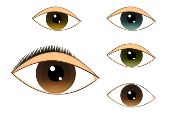 وکتور لایه باز چشم در فتوشاپ