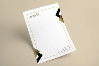 طرح لایه باز سربرگ شرکتی و اداری مدل 1004