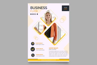 تراکت تبلیغاتی لایه باز ایلاستریتور