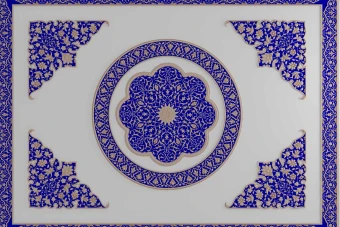 دانلود آبجکت گچبری با نقوش ایرانی