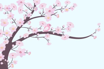 طرح کارت پستال و پست با موضوع بهار