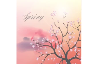 طرح کارت پستال و پست با موضوع بهار