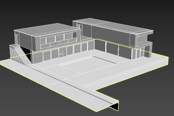 مدل سه بعدی پروژه ویلایی.3d max