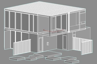 مدل سه بعدی پروژه ویلایی 3D MAX