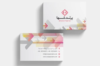 دانلود طرح لایه باز کارت ویزیت شرکتی – طراحی مدرن و قابل ویرایش کامل
