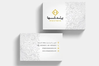 دانلود کارت ویزیت شرکتی لایه باز با طراحی مینیمال و فرمت وکتور قابل ویرایش