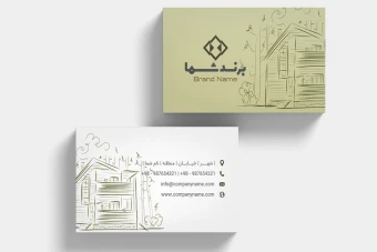 دانلود کارت ویزیت شرکتی مدرن لایه باز با طراحی حرفه‌ای و فرمت وکتور قابل ویرایش