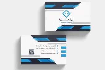 دانلود کارت ویزیت شرکتی لایه باز حرفه‌ای | طراحی مدرن با فرمت PSD و AI