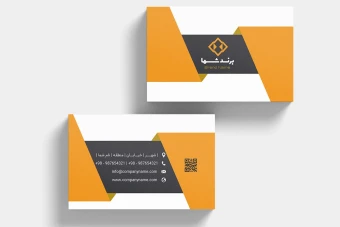 دانلود کارت ویزیت شرکتی لایه باز حرفه‌ای با طراحی خلاقانه | PSD + وکتور