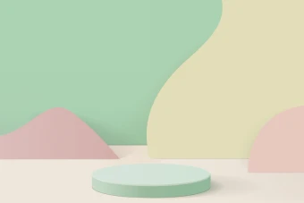 مجموعه 5 عددی عکس استند محصول با زمینه رنگارنگ