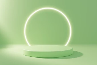 مجموعه 10 عددی عکس استند محصول با زمینه سبز