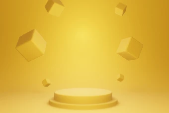 مجموعه 6 عددی عکس استند محصول با زمینه زرد