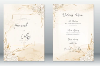 وکتور کارت پستال و کارت دعوت لایه باز