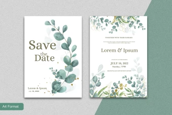 وکتور کارت پستال و کارت دعوت لایه باز