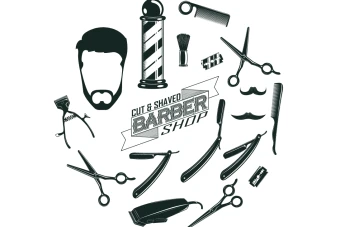 مجموعه وکتوری آرایشگاه