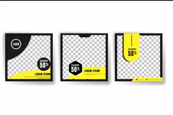 دانلود کاور اینستاگرام فروش طرح زرد-مشکی