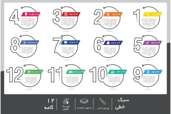 فایل لایه باز اینفوگرافیک