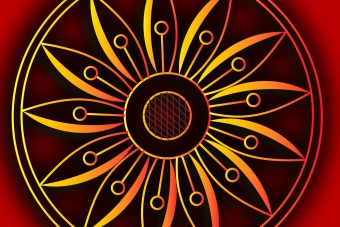 وکتور گل آفتابگردان