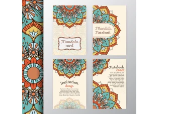 طرح های آماده وکتور ماندالا و اسلیمی