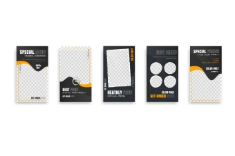 فایل لایه باز قالب پست و استوری اینستاگرام