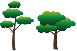 وکتور طرح درخت 1