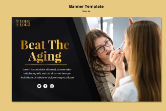 طرح لایه باز کارت ویزیت موکاپ گرافیک سالن زیبایی