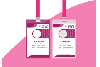 طرح کارت آویز گردنی