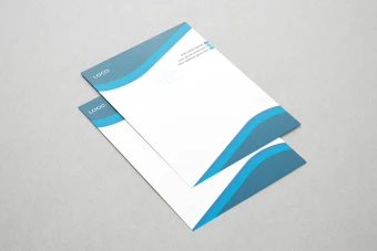 قالب سربرگ سازمانی با فرمت وکتور AI برای شرکتهای خصوصی و دولتی