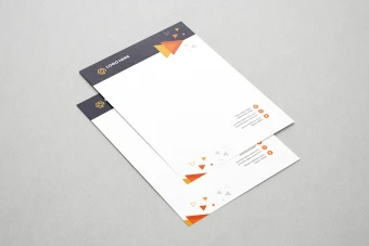 سربرگ رسمی لایه باز برای مکاتبات اداری و تجاری (AI)