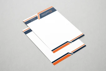 دانلود سربرگ اداری شیک و ساده با فرمت AI مناسب مکاتبات رسمی