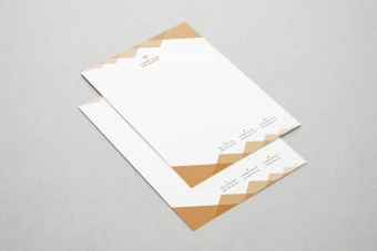 طرح گرافیکی سربرگ شرکتی AI با قابلیت چاپ و شخصیسازی