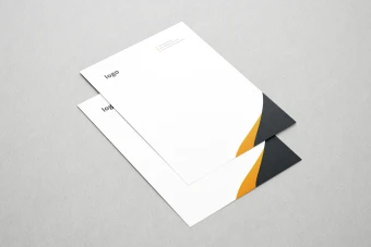 سربرگ اداری با طراحی رسمی و رنگ سازمانی در فرمت AI