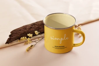 موکاپ طرح لیوان و فنجان