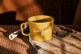 موکاپ طرح لیوان و فنجان