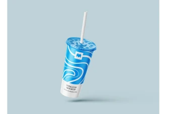 موکاپ طرح لیوان یکبار مصرف