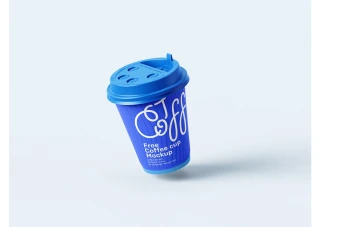 موکاپ طرح لیوان یکبار مصرف