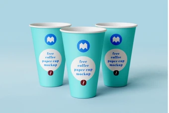 موکاپ طرح لیوان یکبار مصرف