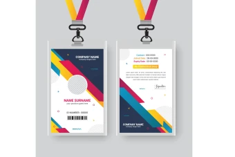 طرح کارت آویز گردنی، ای دی کارت و کارت شناسایی