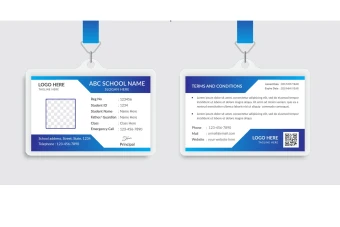 طرح کارت آویز گردنی، ای دی کارت و کارت شناسایی