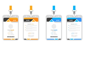 طرح کارت آویز گردنی، ای دی کارت و کارت شناسایی